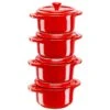 STAUB Cocotte Set, 4-tlg, Keramik, Kirsch-Rot