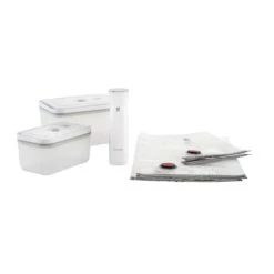 ZWILLING FRESH & SAVE Vakuum Starterset, Kunststoff, M/L, 7-teilig, Weiß