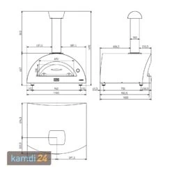 Alfa Forni Pizzaofen Allegro Antikrot Ohne Unterbau -Küche Grill Laden alfa forni pizzaofen allegro antikrot ohne unterbau 17250 m 11