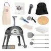 Alfa Forni Pizzaofen Ciao Grau + Abdeckhaube + Pizzaiolo-Set -Küche Grill Laden alfa forni pizzaofen ciao grau abdeckhaube pizzaiolo set