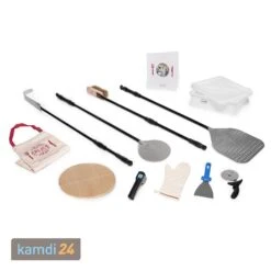 Alfa Forni Pizzaofen Ciao Grau + Abdeckhaube + Pizzaiolo-Set -Küche Grill Laden alfa forni pizzaofen ciao grau abdeckhaube pizzaiolo set 21625 m 9