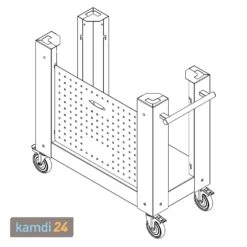 Alfa Unterbau Schwarz Für Pizzaofen Brio -Küche Grill Laden alfa unterbau schwarz fuer pizzaofen brio 23622 m 3