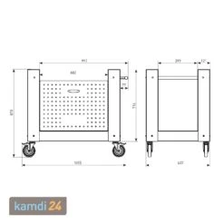 Alfa Unterbau Schwarz Für Pizzaofen Brio -Küche Grill Laden alfa unterbau schwarz fuer pizzaofen brio 23622 m 4
