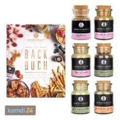 Ankerkraut Gewürzmischungen-Set Backen Macht Freude, Inkl. Backbuch