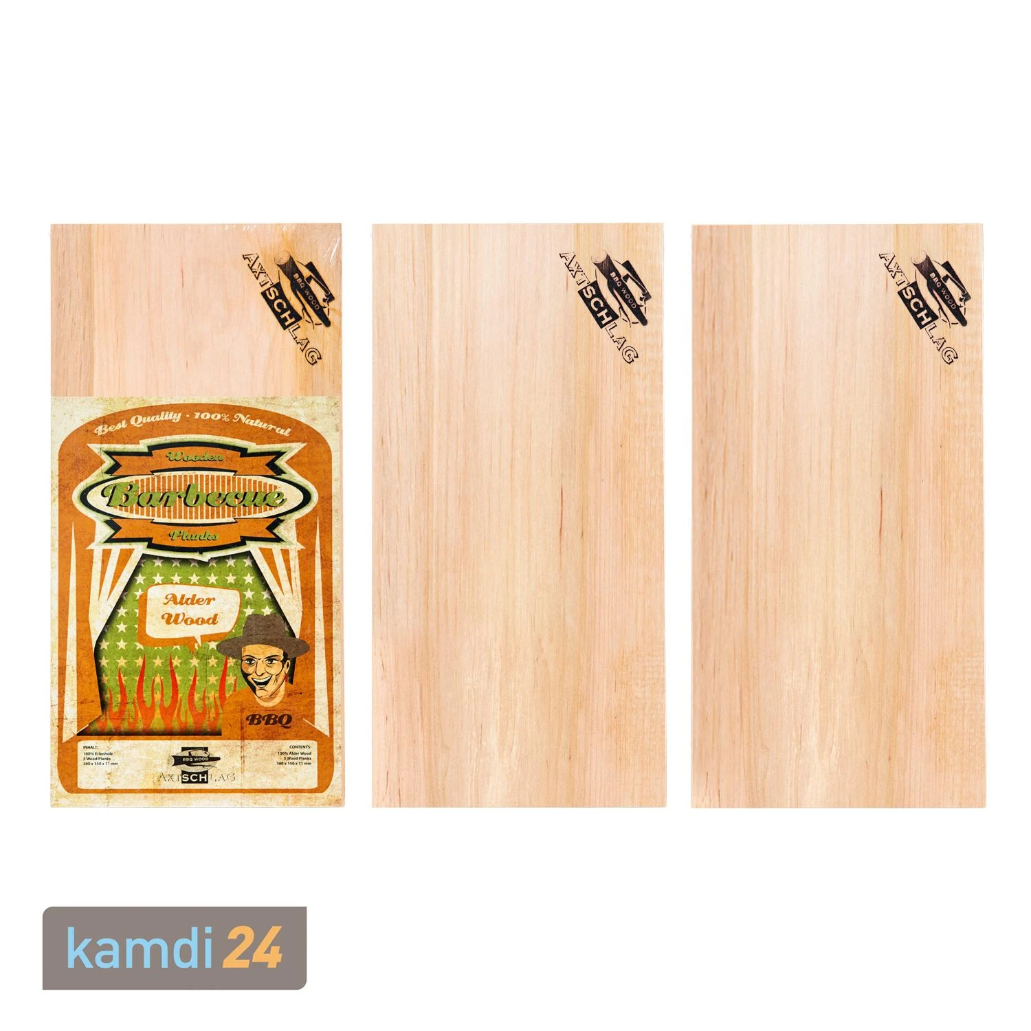 Axtschlag Wood Plank Erle 3er Set 3 Axtschlag Wood Plank Erle 3er Set