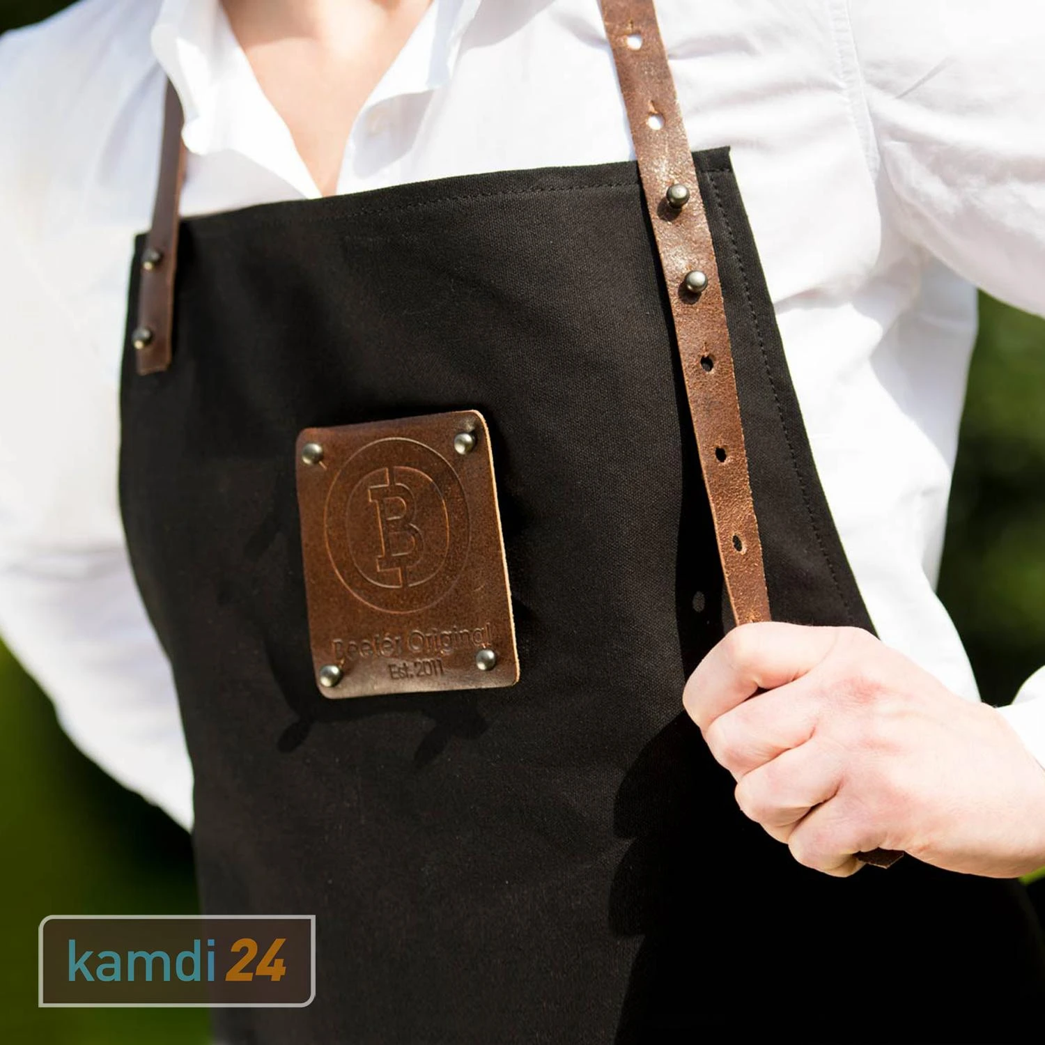 Beefer Grillschürze Aus Baumwolle Und Leder 4 Beefer Grillschürze Aus Baumwolle Und Leder – Bild 2