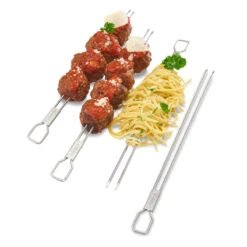 Broil King 4-teiliges Doppelspieß-Set, 30,5 Cm -Küche Grill Laden broil king doppelspiess set c6688695ce1fc81ea12ba68cdac97605