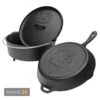 Camp Chef Classic Dutch Oven SDO-12 + Cast Iron Pfanne 30 Cm + Deckel