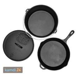 Camp Chef Classic Dutch Oven SDO-12 + Cast Iron Pfanne 30 Cm + Deckel -Küche Grill Laden camp chef classic dutch oven sdo 12 cast iron pfanne 30 cm deckel 7836 m 2