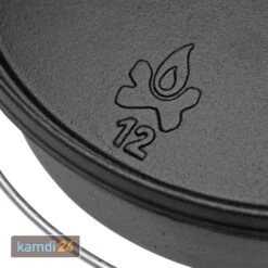 Camp Chef Classic Dutch Oven SDO-12 + Cast Iron Pfanne 30 Cm + Deckel -Küche Grill Laden camp chef classic dutch oven sdo 12 cast iron pfanne 30 cm deckel 7836 m 6