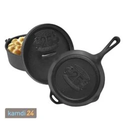 Camp Chef Classic Dutch Oven SDO-12 + Cast Iron Pfanne 30 Cm + Deckel -Küche Grill Laden camp chef classic dutch oven sdo 12 cast iron pfanne 30 cm deckel 7836 m 7