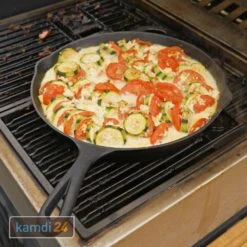 Camp Chef Classic Dutch Oven SDO-12 + Cast Iron Pfanne 30 Cm + Deckel -Küche Grill Laden camp chef classic dutch oven sdo 12 cast iron pfanne 30 cm deckel 7836 m 9