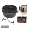 Camp Chef Deluxe Dutch Oven DO-12 Mit 4 Kg Tom Coco Grill-Kokoskohle Briketts Und Feuergott Anzündkamin -Küche Grill Laden camp chef deluxe dutch oven do 12 mit 4 kg tom coco bbq grill briketts und feuergott anzuendkamin