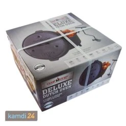 Camp Chef Deluxe Dutch Oven DO-12 + TOM COCO Grill-Kokoskohlebriketts 2er-Pack -Küche Grill Laden camp chef deluxe dutch oven do 12 tom coco grill kokoskohlebriketts 2er pack 11670 m 8