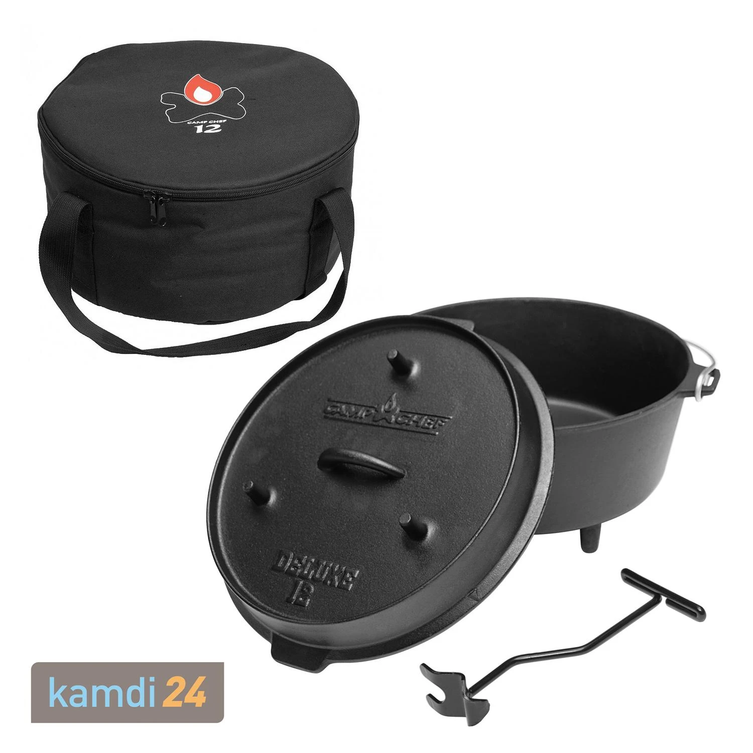 Camp Chef Deluxe Dutch Oven DO-12 + Tragetasche 3 Camp Chef Deluxe Dutch Oven DO-12 + Tragetasche