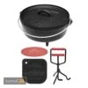 Camp Chef Set: Classic Dutch Oven SDO-10 Mit Profi-Deckelheber, Hot Pad Und Reinigungsschaber -Küche Grill Laden camp chef set classic dutch oven sdo 10 mit profi deckelheber hot pad und reinigungsschaber