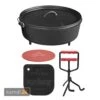 Camp Chef Set: Classic Dutch Oven SDO-14 Mit Profi-Deckelheber, Hot Pad Und Reinigungsschaber -Küche Grill Laden camp chef set classic dutch oven sdo 14 mit profi deckelheber hot pad und reinigungsschaber