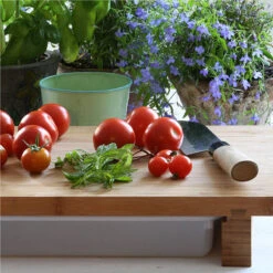 Cleenbo Classic Schneidebrett Bambus Mit Kunststoffwanne -Küche Grill Laden cleenbo classic bamboo xl d677474cc3aab4a6cdff0dbe25a678f6