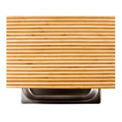 Cleenbo Classic Schneidebrett 43x29 Cm, Bambus Bicolor Mit Edelstahlwanne 12 Cleenbo Classic Schneidebrett 43x29 Cm, Bambus Bicolor Mit Edelstahlwanne -Küche Grill Laden cleenbo classic gn bamboo bicolor da25140d77056ffd40d9d666d4337f68
