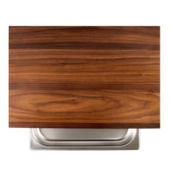 Cleenbo Schneidebrett Nussbaum Cube Mit Edelstahlwanne -Küche Grill Laden cleenbo cube walnut c667badebab68005c8f809547d99fba9