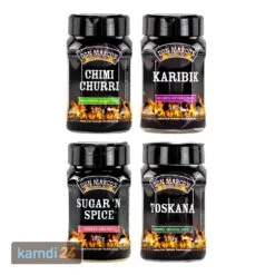 Don Marco´s Barbecue-Gewürz-Set: Chimichurri, Karibik, Sugar´n Spice & Toskana