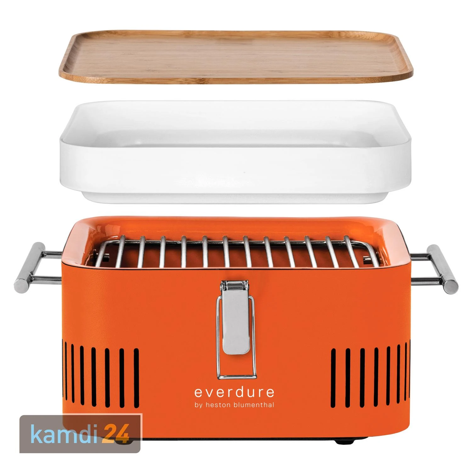 Everdure CUBE™ Holzkohlegrill Orange 4 Everdure CUBE™ Holzkohlegrill Orange – Bild 2