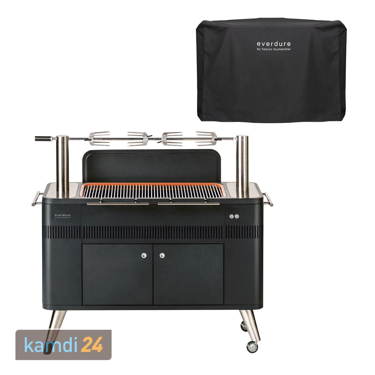Everdure HUB™ Holzkohlegrill + Abdeckhaube 3 Everdure HUB™ Holzkohlegrill + Abdeckhaube