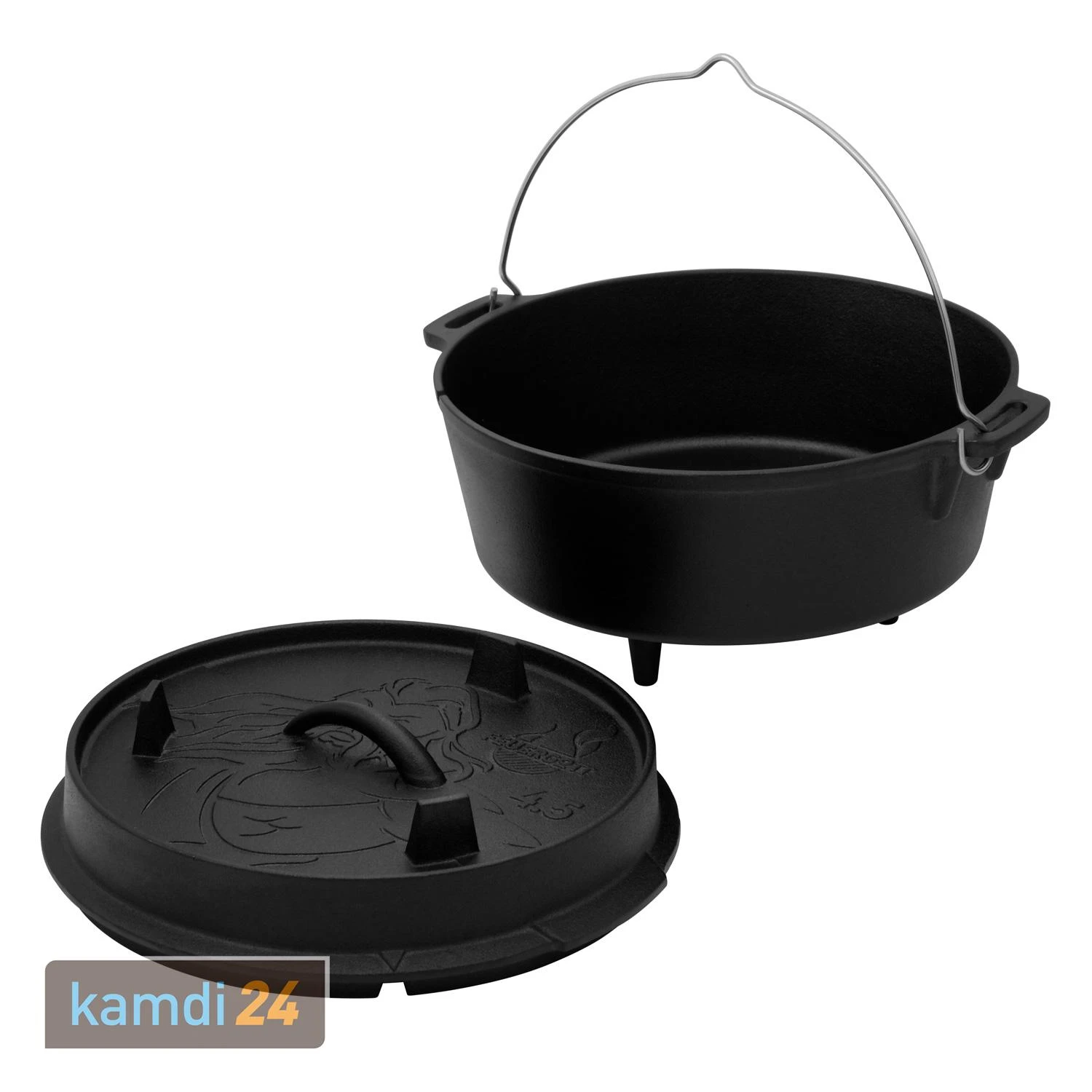 FEUERGOTT Dutch Oven 4,5 L Mit Füßen 5 FEUERGOTT Dutch Oven 4,5 L Mit Füßen – Bild 3