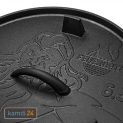 FEUERGOTT Dutch Oven 6,5 L -Küche Grill Laden feuergott dutch oven 65 l 25519 m 7