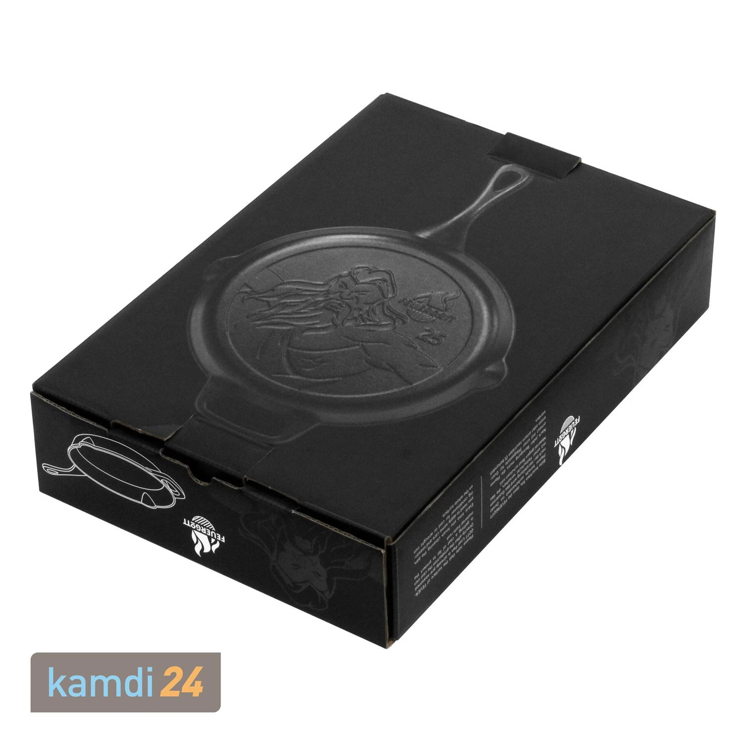 FEUERGOTT Feuerpfanne 25 Mit Stiel, Schwarz 13 FEUERGOTT Feuerpfanne 25 Mit Stiel, Schwarz – Bild 11