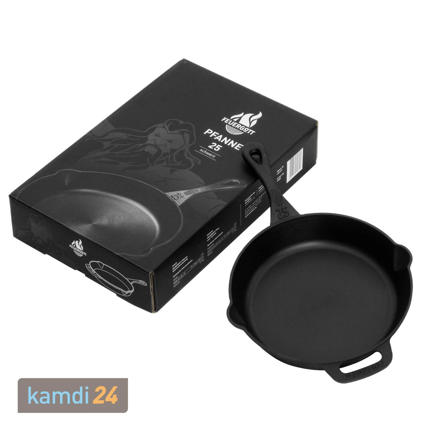 FEUERGOTT Feuerpfanne 25 Mit Stiel, Schwarz 6 FEUERGOTT Feuerpfanne 25 Mit Stiel, Schwarz – Bild 4