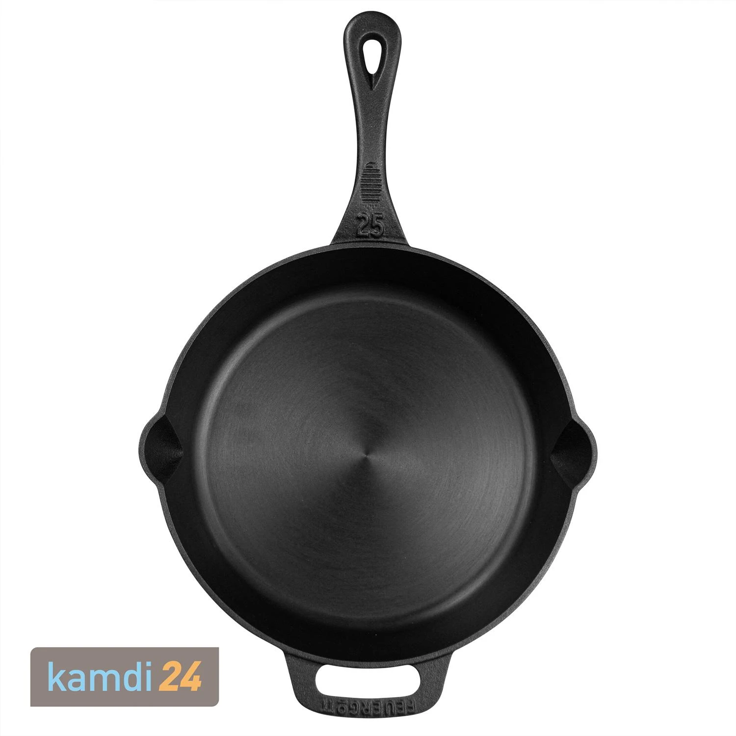 FEUERGOTT Feuerpfanne 25 Mit Stiel, Schwarz 3 FEUERGOTT Feuerpfanne 25 Mit Stiel, Schwarz