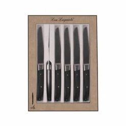 Lou Laguiole Steakmesser Louis In Magnetbox Schwarz 6 Stück