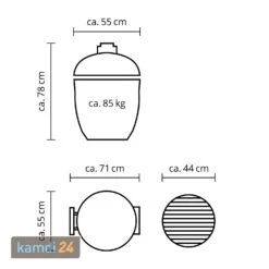 MONOLITH CLASSIC BBQ GURU Keramikgrill PRO-Serie 2.0 Schwarz -Küche Grill Laden monolith classic bbq guru keramikgrill pro serie 20 schwarz m 8