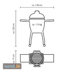MONOLITH CLASSIC BBQ GURU Keramikgrill PRO-Serie 2.0 Schwarz Mit Gestell Und Seitentischen -Küche Grill Laden monolith classic bbq guru keramikgrill pro serie 20 schwarz mit gestell und seitentischen m 8
