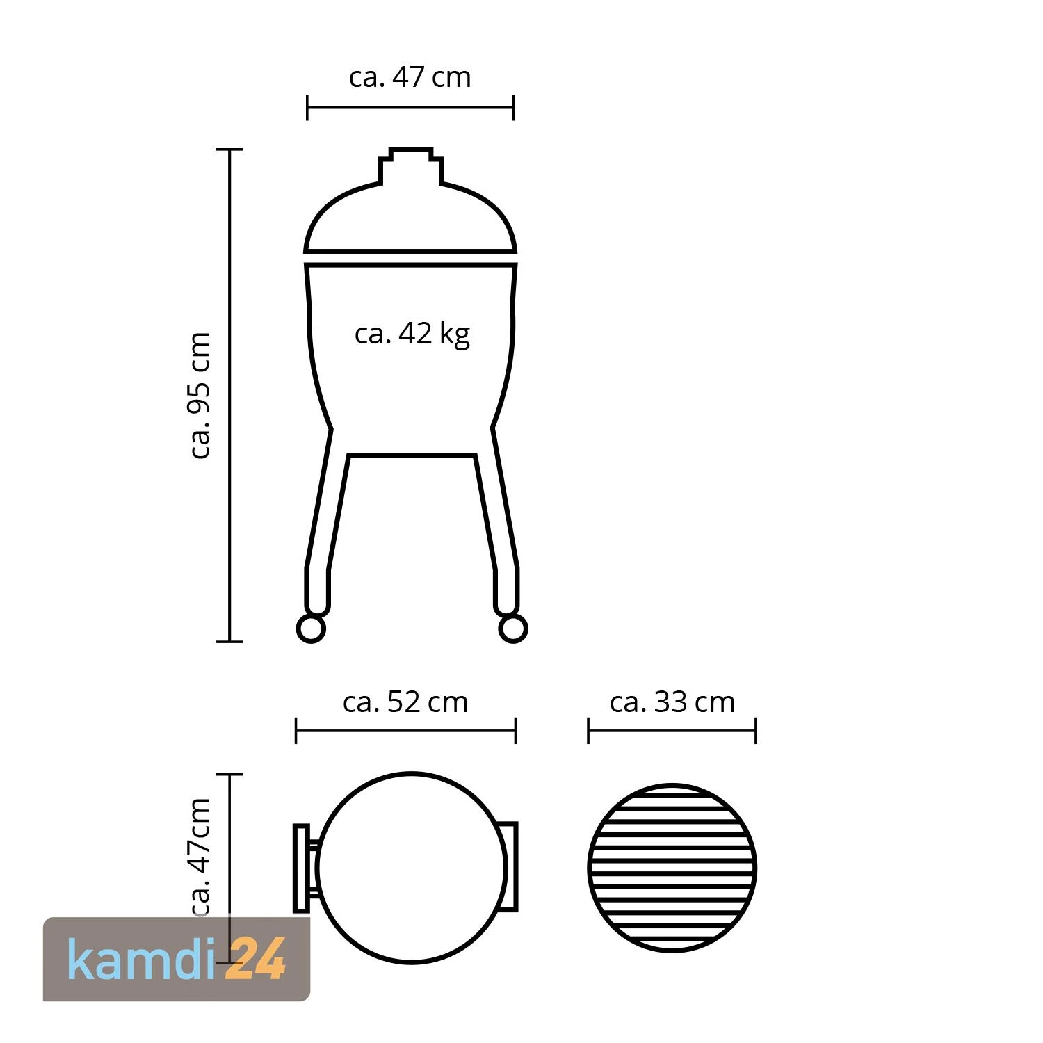 MONOLITH JUNIOR Keramikgrill PRO-Serie 2.0 Rot Mit Gestell 8 MONOLITH JUNIOR Keramikgrill PRO-Serie 2.0 Rot Mit Gestell – Bild 6
