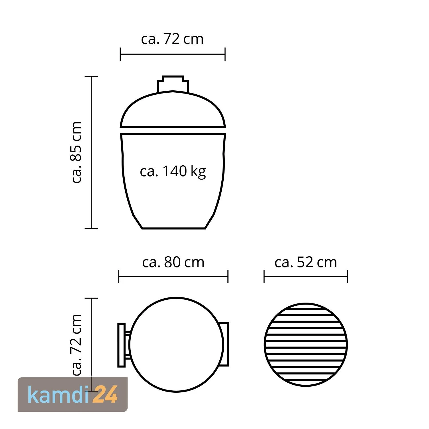 MONOLITH LeCHEF BBQ GURU Keramikgrill PRO-Serie 2.0 Schwarz 9 MONOLITH LeCHEF BBQ GURU Keramikgrill PRO-Serie 2.0 Schwarz – Bild 7