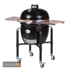 MONOLITH LeCHEF Keramikgrill PRO-Serie 2.0 Schwarz Mit Gestell Und Seitentischen -Küche Grill Laden monolith lechef keramikgrill pro serie 20 schwarz mit gestell und seitentischen m 2
