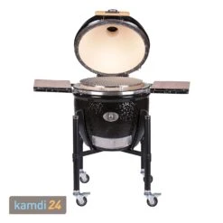 MONOLITH LeCHEF Keramikgrill PRO-Serie 2.0 Schwarz Mit Gestell Und Seitentischen -Küche Grill Laden monolith lechef keramikgrill pro serie 20 schwarz mit gestell und seitentischen m 5