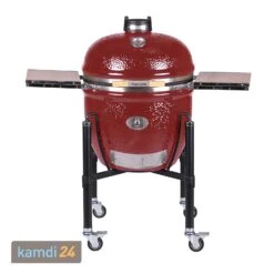 MONOLITH LeCHEF Keramikgrill PRO-Serie 2.0 Rot Mit Gestell Und Seitentischen