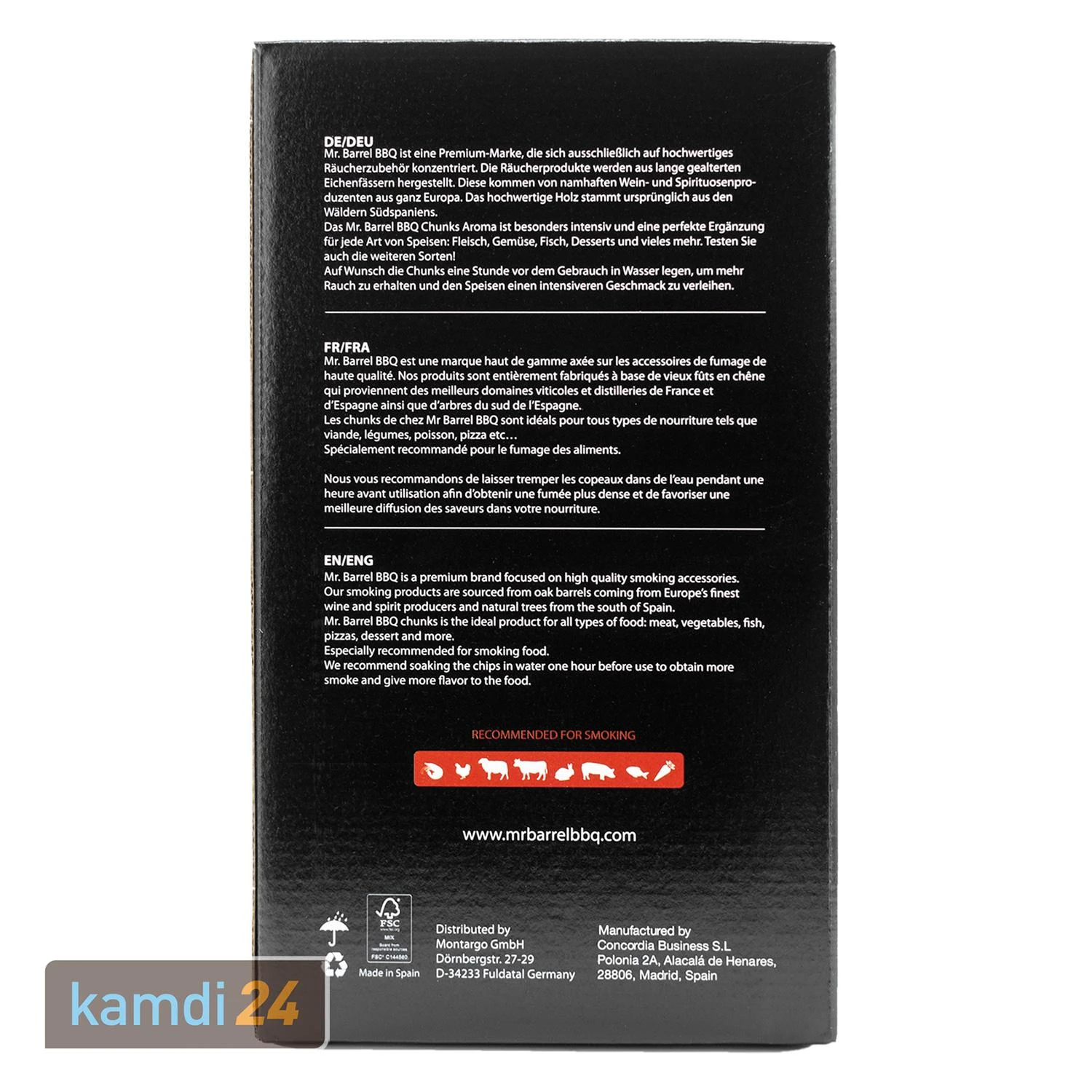 Mr. Barrel BBQ Chunks L Cognac, 1,35 Kg 4 Mr. Barrel BBQ Chunks L Cognac, 1,35 Kg – Bild 2