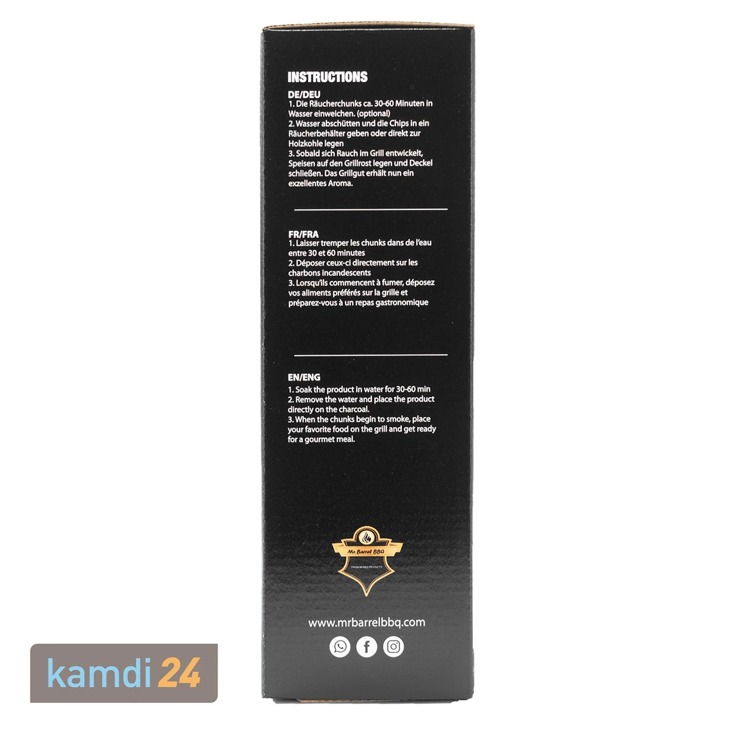 Mr. Barrel BBQ Chunks L Cognac, 1,35 Kg 5 Mr. Barrel BBQ Chunks L Cognac, 1,35 Kg – Bild 3