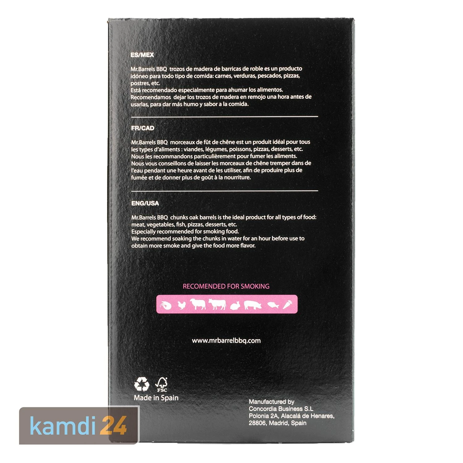 Mr. Barrel BBQ Chunks L Red Wine, 1,35 Kg 4 Mr. Barrel BBQ Chunks L Red Wine, 1,35 Kg – Bild 2