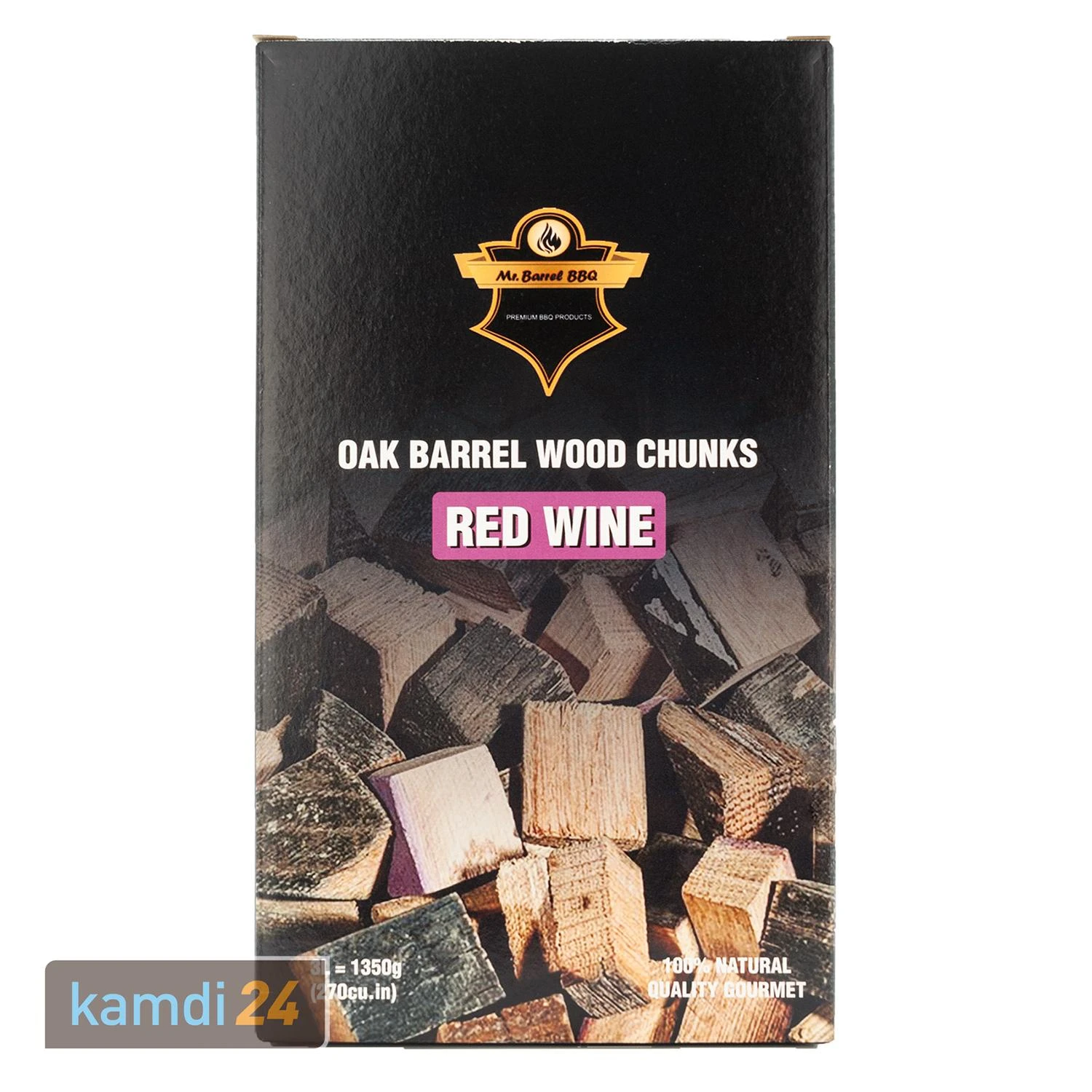 Mr. Barrel BBQ Chunks L Red Wine, 1,35 Kg 3 Mr. Barrel BBQ Chunks L Red Wine, 1,35 Kg