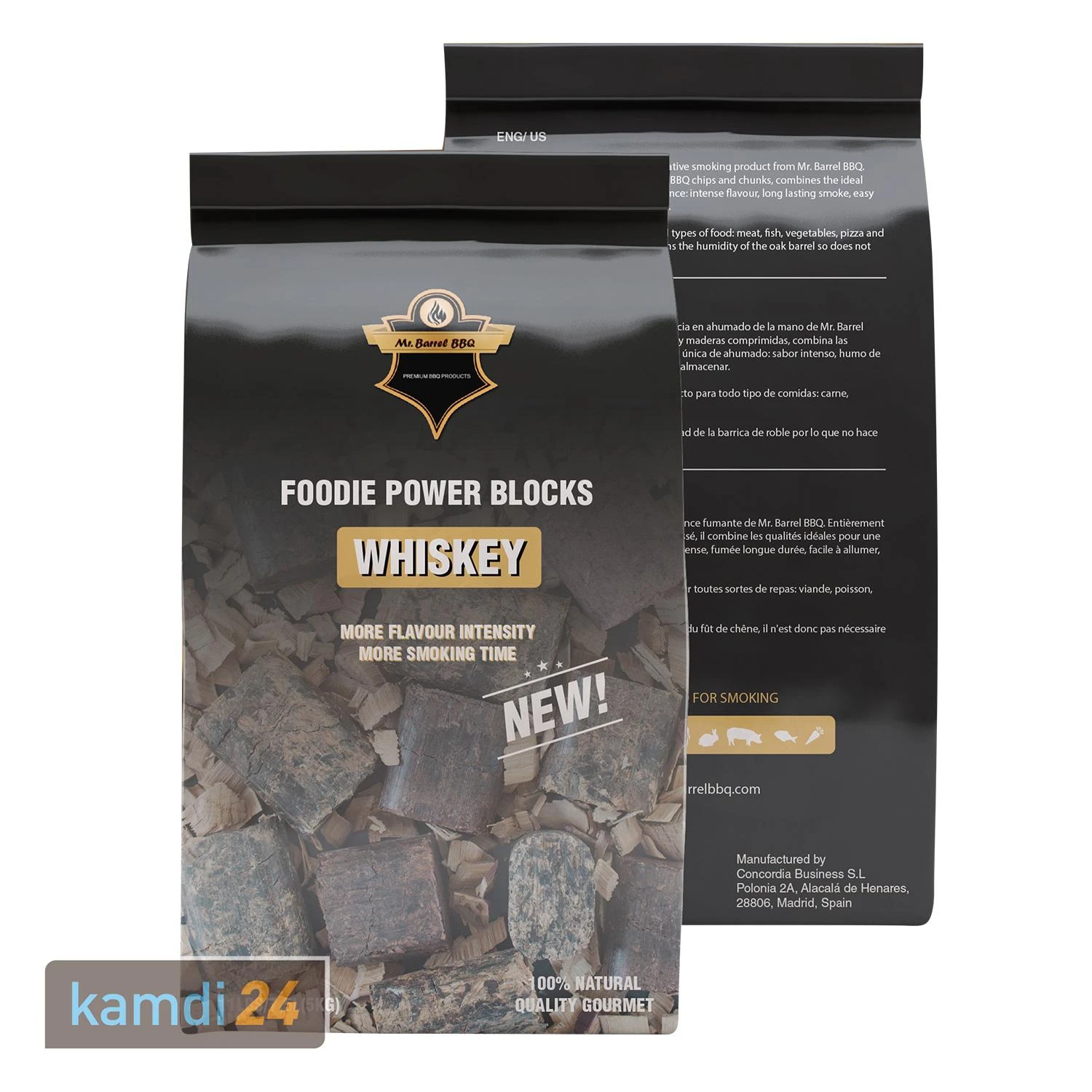Mr. Barrel BBQ Foodie Power Blocks XL Whiskey, 5 Kg 4 Mr. Barrel BBQ Foodie Power Blocks XL Whiskey, 5 Kg – Bild 2
