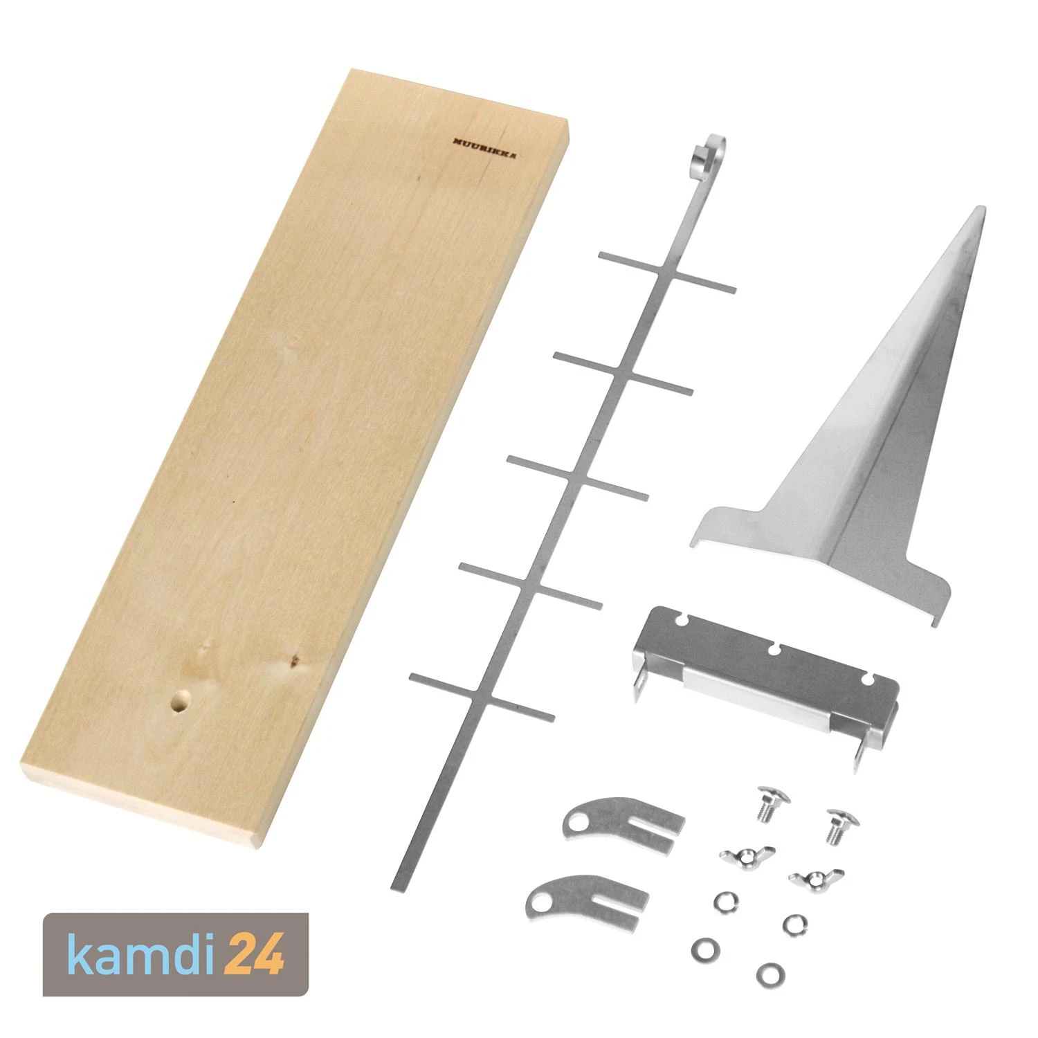 Muurikka Flammlachsbrett Mit Halterung, Rahmen Und Erdspieß 4 Muurikka Flammlachsbrett Mit Halterung, Rahmen Und Erdspieß – Bild 2