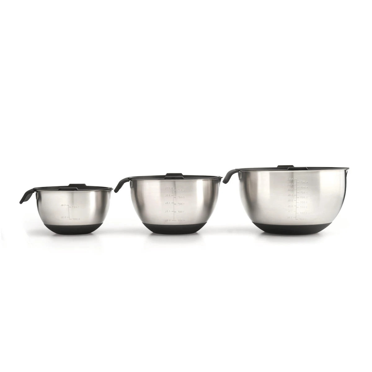 Napoleon 3er-Schüssel-Set, Edelstahl, In 3 Verschied. Größen 5 Napoleon 3er-Schüssel-Set, Edelstahl, In 3 Verschied. Größen – Bild 3