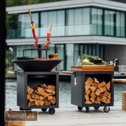 OFYR Grillring-Set Für 100-er Grill & Feuerstelle -Küche Grill Laden ofyr grillring set fuer 100 er grill feuerstelle 22386 m 3