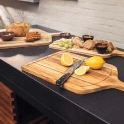 OFYR Servierbretter Teakholz, 3er Set -Küche Grill Laden ofyr servierbretter teakholz 3er set b6346dccf4f010d26385038fb19eb4be