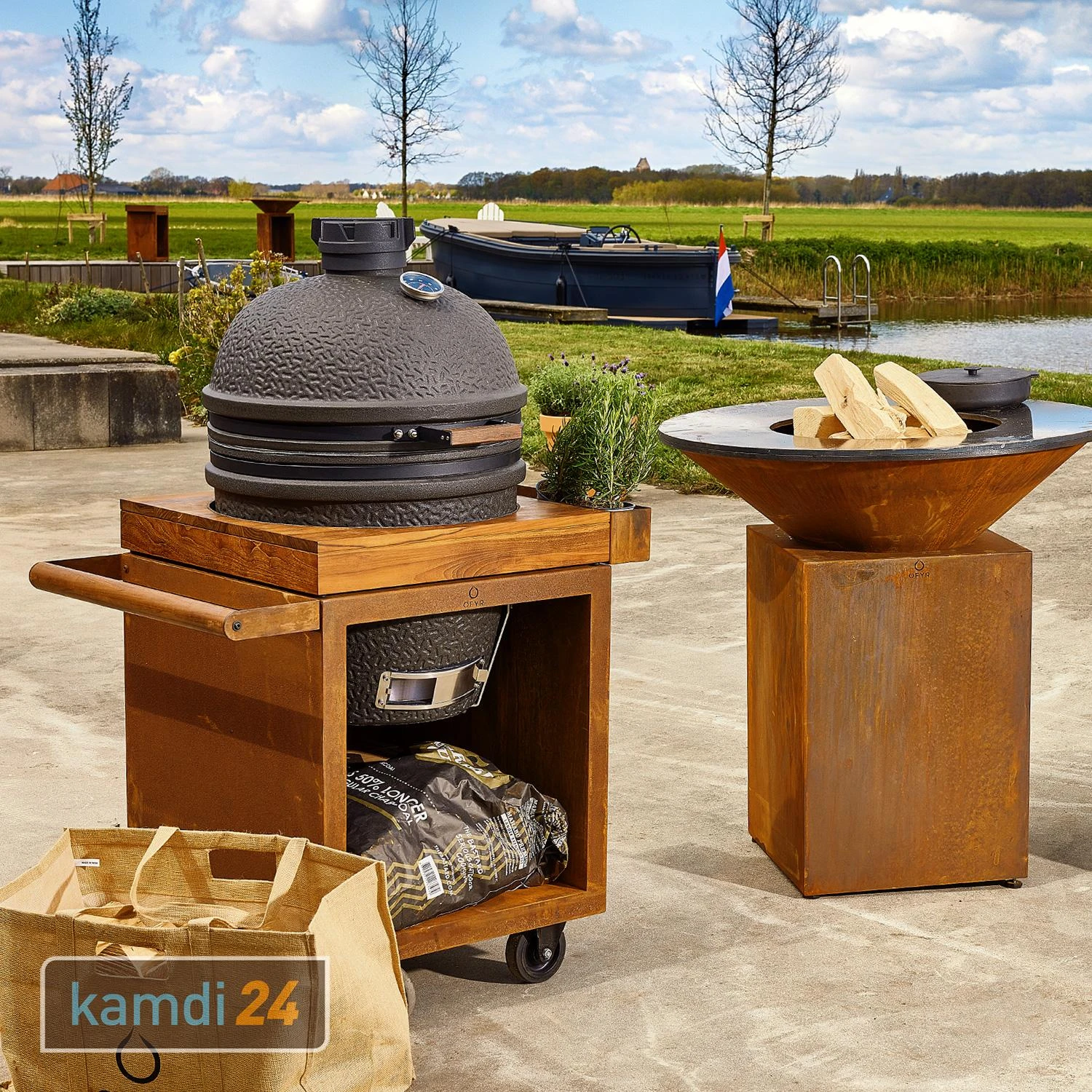 OFYR Sockel Corten 65 PRO Concrete Für Kamado TB 5 OFYR Sockel Corten 65 PRO Concrete Für Kamado TB – Bild 3